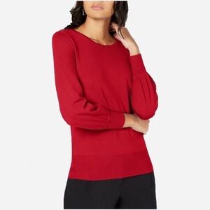 🌸New🌸 LARGE Alfani Long Sleeve Sweater Red NWT